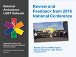 Review and Feedback from 2016 National Conference