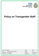 Policy for Transgender Staff (North West Ambulance Service, 2017)