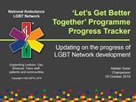Lets Get Better Together Programme Progress Report (October 2019)