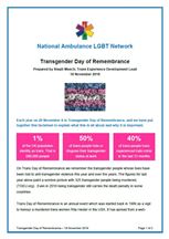Transgender Day of Remembrance Briefing 2019