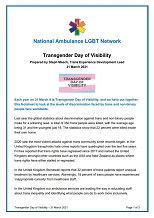 Transgender Day of Visibility Briefing 2021
